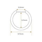 K18 Diamond Hoop