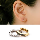 K18 Diamond Hoop
