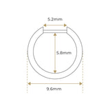 K18 Treat Blue Diamond Hoop