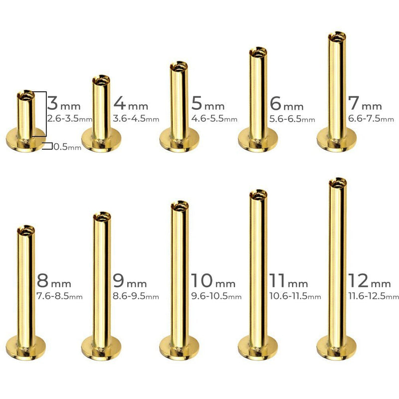 16G K18 labret stud - picollet