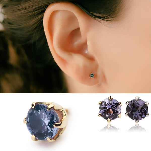 K18/Pt BekilyBlue Garnet