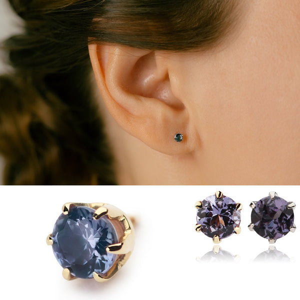 K18/Pt BekilyBlue Garnet