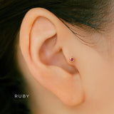 K18/Pt Birth Stone Dot XS