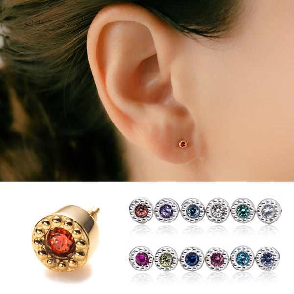 K18/Pt Birth Stone Mil