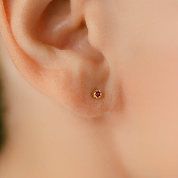 K18/Pt Birth Stone Mil