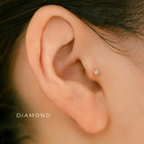K18/Pt Birth Stone Prong XS