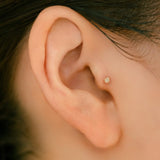 K18/Pt Birthstone Prong XS