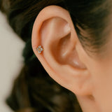 K18/Pt Diamond Flower