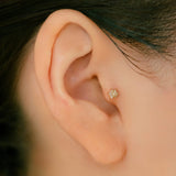 K18/Pt Diamond Flower