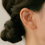 K18/Pt Diamond Flower