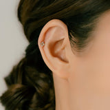 K18/Pt Diamond Flower