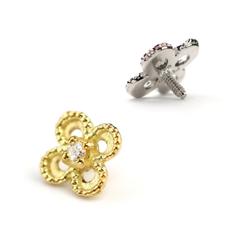 フラワーボディピアス