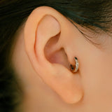 K18/Pt Diamond Hoop