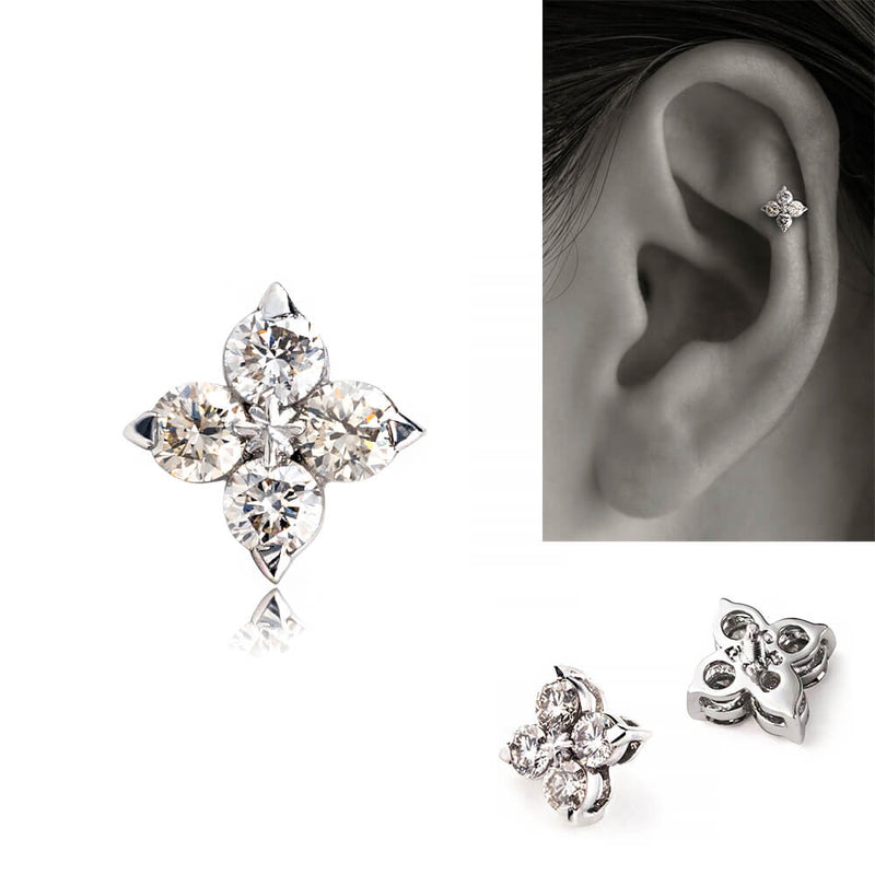 K18/Pt Diamond Star