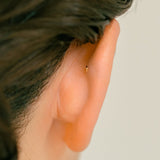 K18/Pt Labret Stud 14G/16G