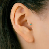 K18/Pt Paraiba Tourmaline