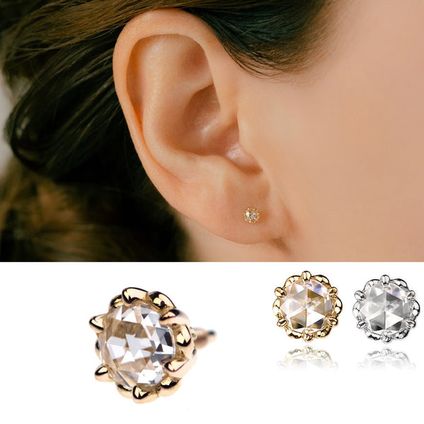 K18/Pt Rosecut Diamond