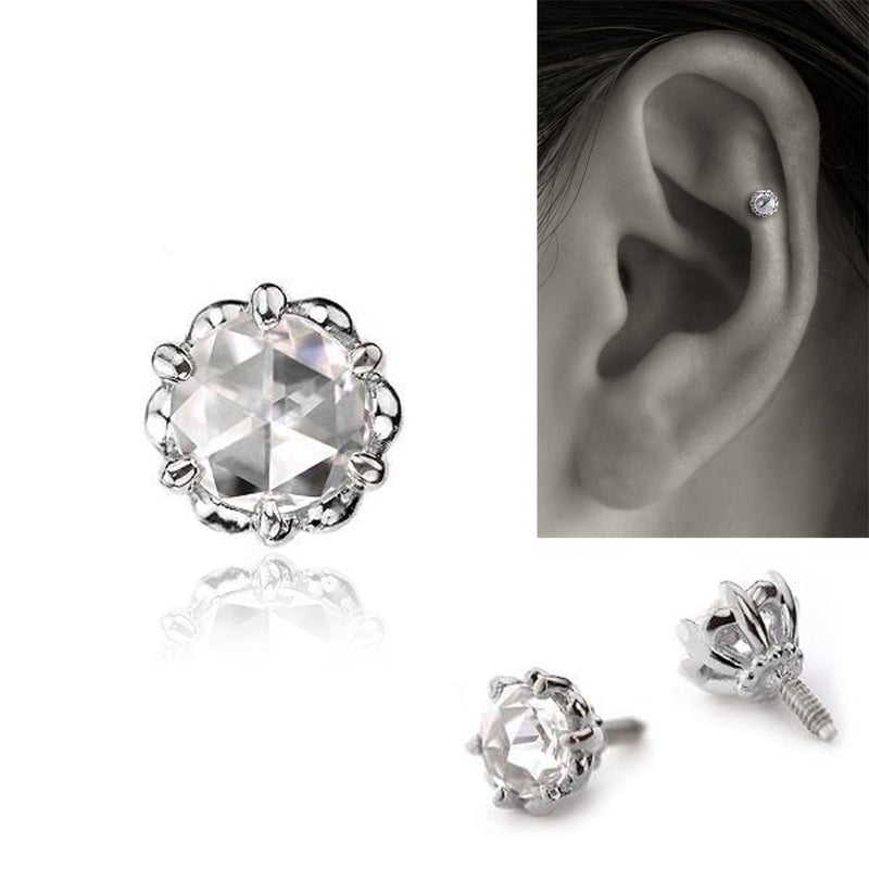 K18/Pt Rosecut Diamond