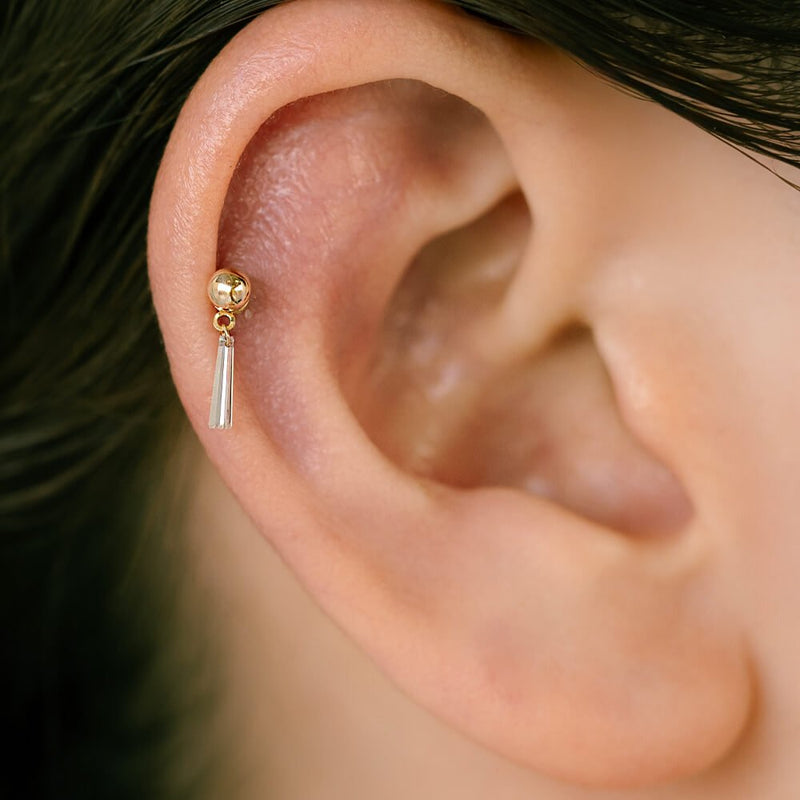 K18YG LongTaper Diamond