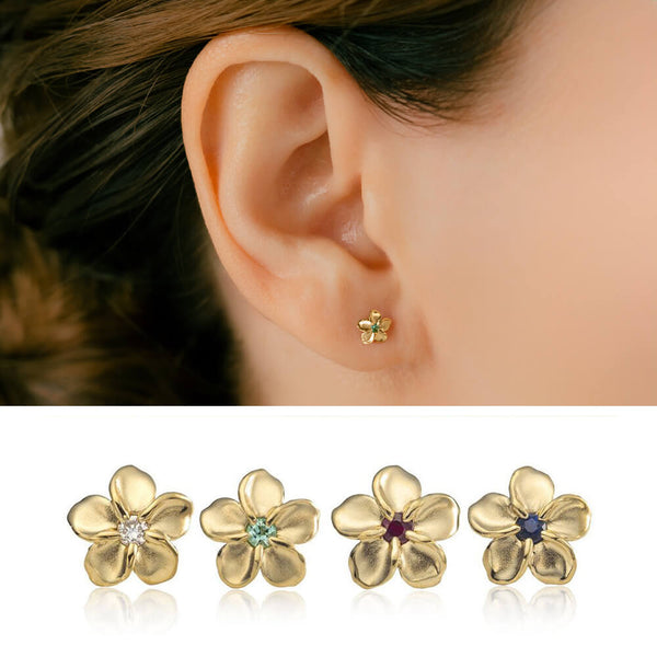 Plumeria Body Piercing | K18 Diamond Cartilage Piercing – PICOLLET