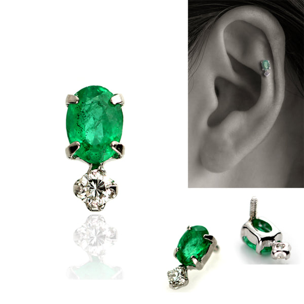 Pt Emerald Oval