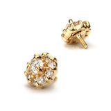 K18 Diamond Flower