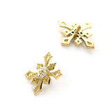 K18 Diamond Cross
